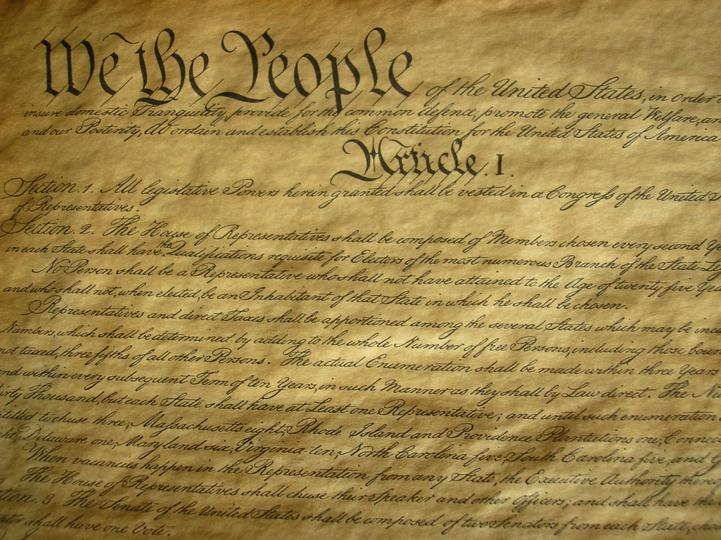 The Preamble to the US Constitution We the people of the United States, in order to form a more perfect union, establish justice, insure domestic tranquility, provide for the common
