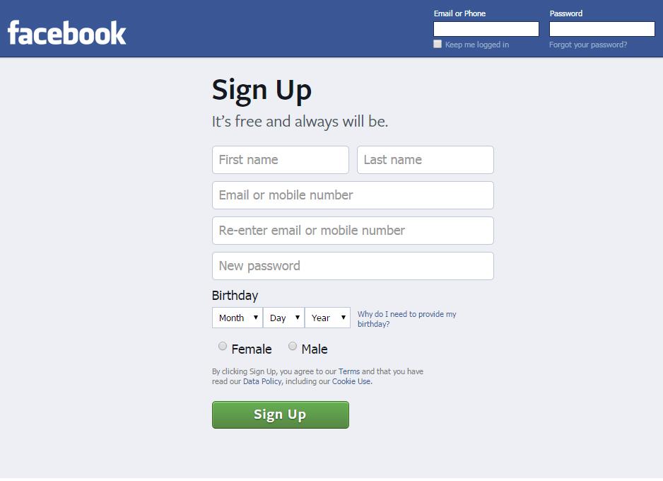 How to use Facebook Create a Facebook account Go to www.