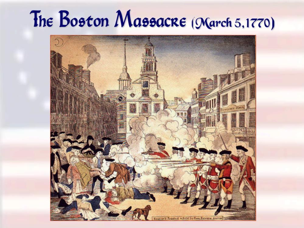 Boston was the center of resistance.