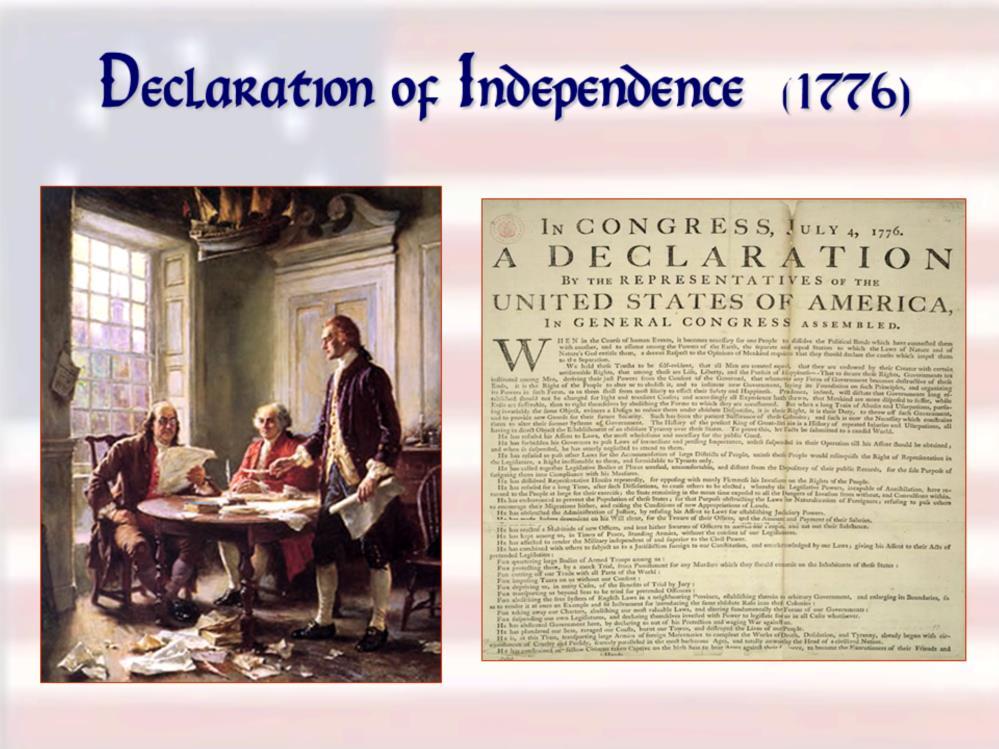 On July 2, 1776, Congress formally declared the United States an independent nation, and two days later adopted