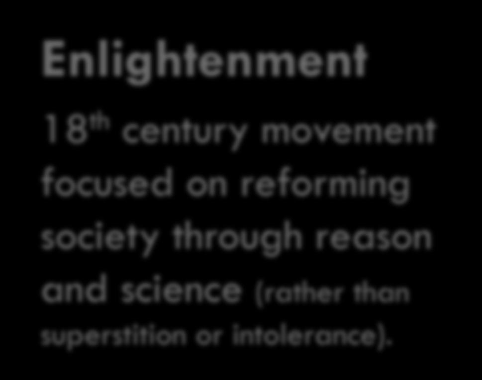 Enlightenment 18 th