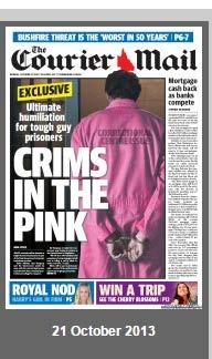 Pink Jumpsuits and Solitary Confinement SMT Interim Report April 2014 IPCO/COSO designation under Corrective Services Act 2006 Woodford