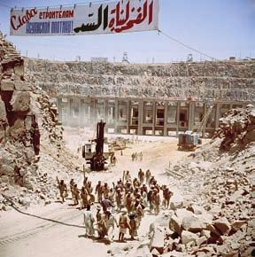 Egypt built the Aswan Dam with Soviet aid.