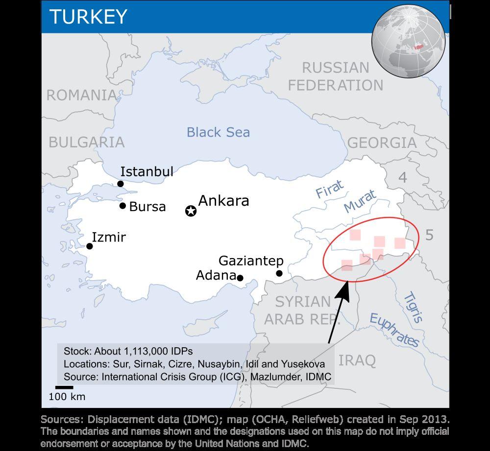 TURKEY - Map of the