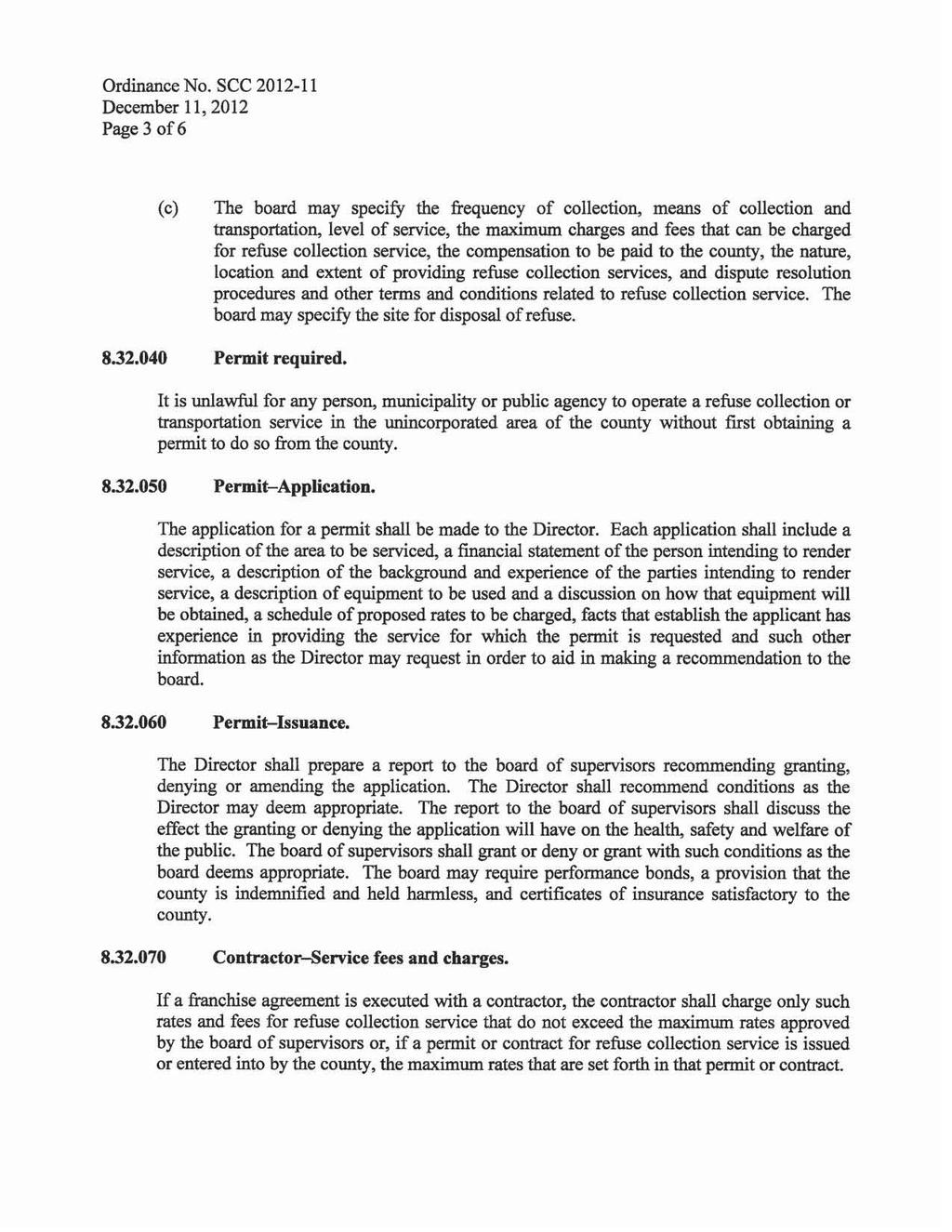 Ordinance No. see 2012-11 December 11, 2012 Page 3 of6 832.