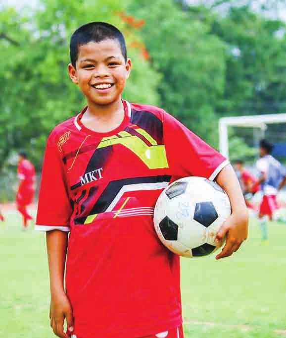 16 SPORT 2 JUNE 2018 Myanmar youngsters gear up for the Football for Friendship Programme in Russia MIN Khant Thu and Thant Tay Zar, the selected 12 year old ambassadors from Myanmar will be on their