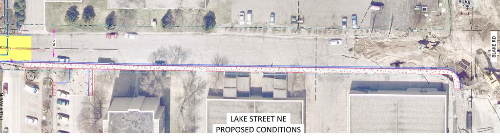 Oakes Park to Blake Road Utility improvements by