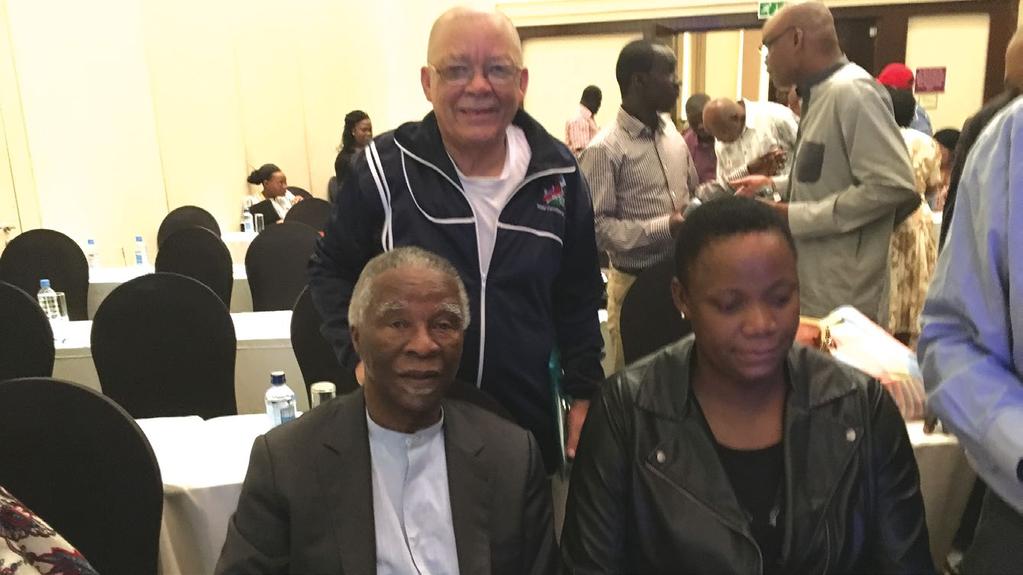 6.6 African Union Election Observation Missions to the Republic of Kenya from 8 August 2017 and 26 October 2017 The CEO of ECN, Prof Paul John Isaak, with the Mission Leader, H.E. Thabo Mbeki, former President of the Republic of South Africa.