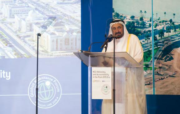 His Highness Sheikh Dr. Sultan bin Muhammad Al Qasimi, Member of the Supreme Council and Ruler of Sharjah was present at the Opening Ceremony of the Forum.
