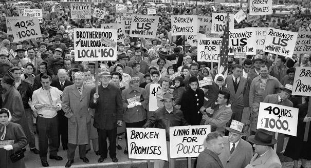 the right to strike Tactics: - Labor Unions: Collective bargaining, pickets, strikes, boycotts, slowdowns -