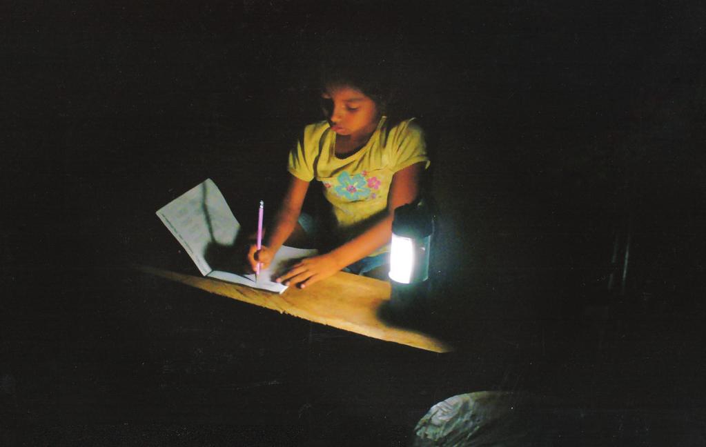 DIRECT SUPPORT CAPTURING THE SUN S RAYS Most indigenous communities are forced to rely on diesel generators and oil lamps to light their homes.
