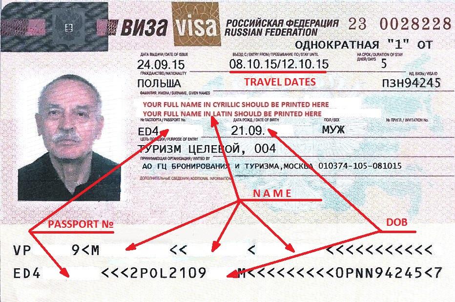 When you have your visa sticker in your passport, please check immediately: your personal details name, surname, date of birth (DOB), passport number the dates of your visa validity (travel dates).