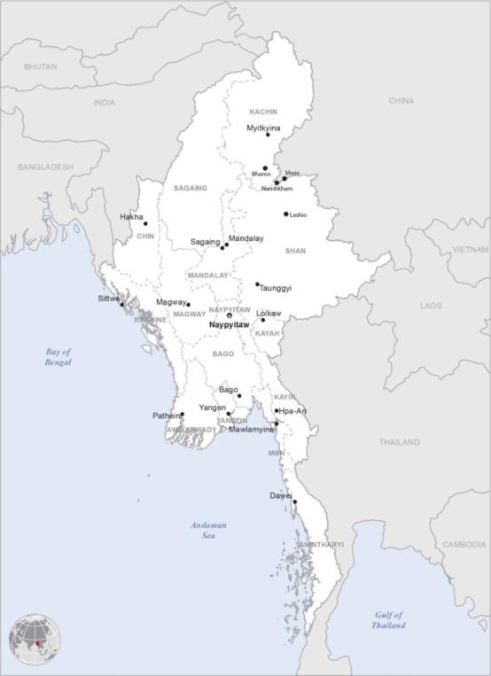 Myanmar is currently ranked 9th out of 191 countries on the Index for Risk Management (INFORM) which assesses the risk of humanitarian crisis and disasters that could overwhelm national capacity to