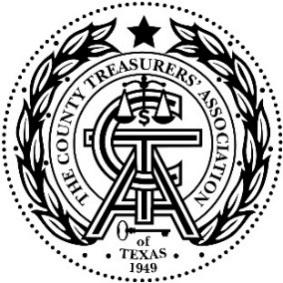 The Official Publication of the County Treasurers Association of Texas TREASURY NOTES Dear Fellow County Treasurers, Fall 2018 It is both an honor and a privilege to be serving as your President.