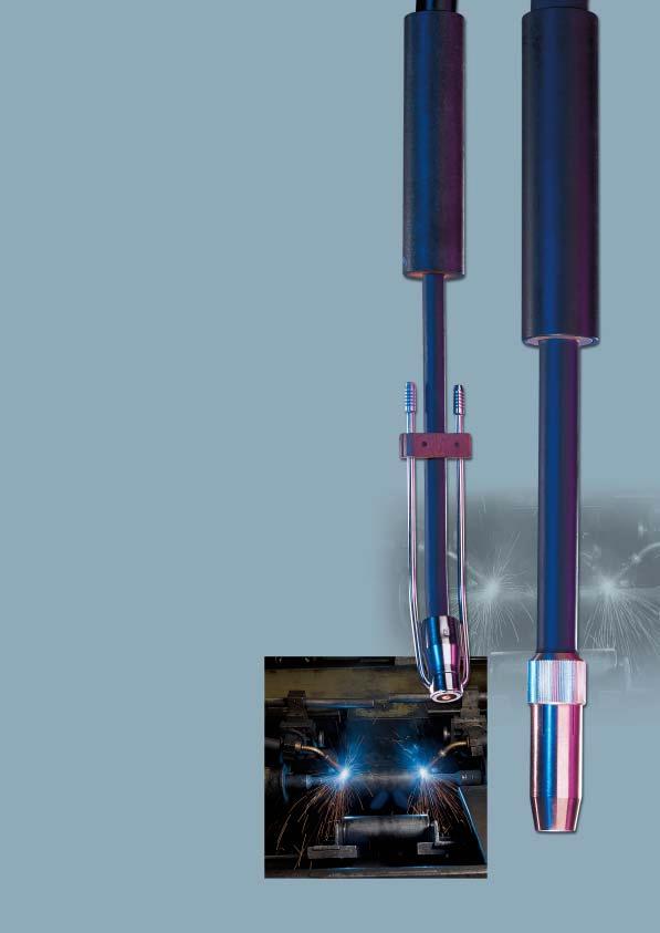 MIG/MAG Automatic Welding Torches air- and liquid-cooled Automatic welding processes are used where-ever highest precision and productivity is required.