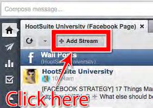 5. How to add Facebook Streams You can choose to view Facebook streams including Newsfeed, Wall and Events.