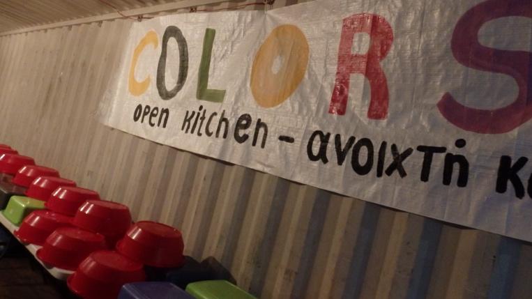 So we found ourselves 2015 in Idomeni, where we created together with others Colors Open Kitchen