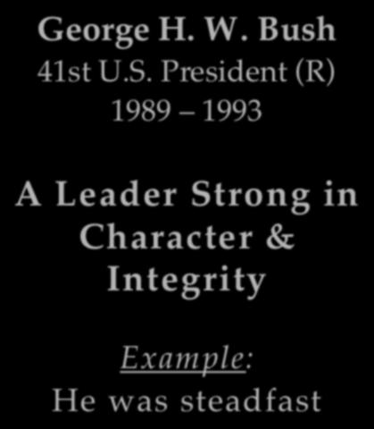 George H. W. Bush 41st U.S.