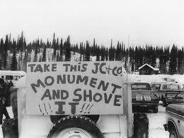 Alaskans protest a Jimmy Carter