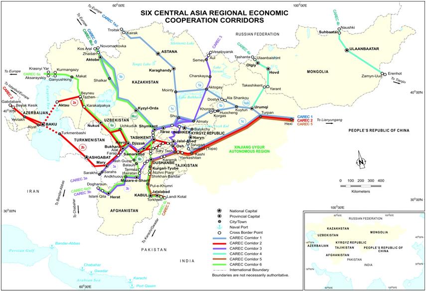 CAREC Transport and Trade Facilitation Corridors Establish competitive corridors across the region
