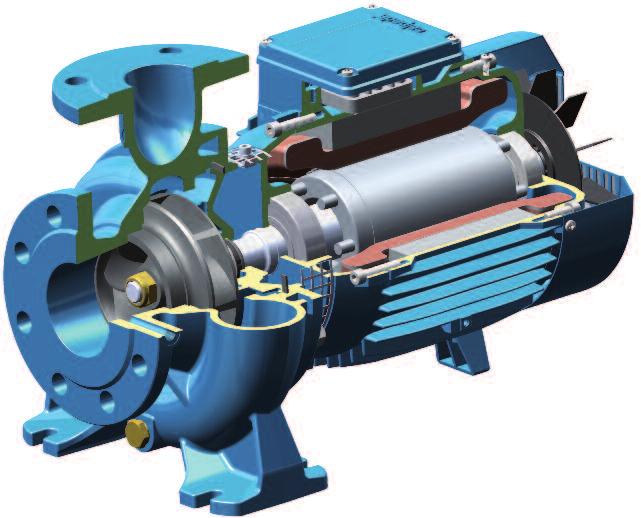 lose oupled entrifugal Pumps Features utting edge hydraulics The geometry of the impeller and the pump casing are optimized to achieve maximum efficiency and the best suction capability.