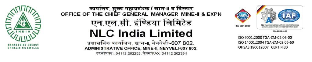 NOTICE INVITING TENDER (NIT) OPEN TENDER NOTICE(Two Cover System) DT.26.09.2016 1.