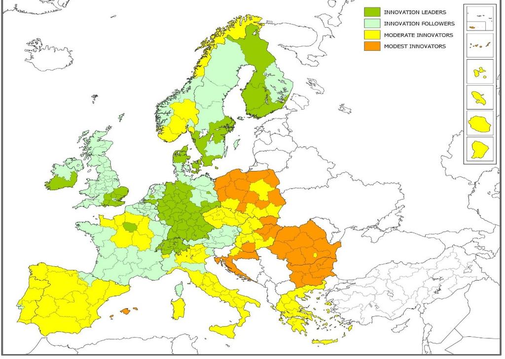 THE MACRO-REGIONAL FRAMEWORK AND DIVERSITY IN EUROPE 61 countries and the ones in the South and East. Figure 9 