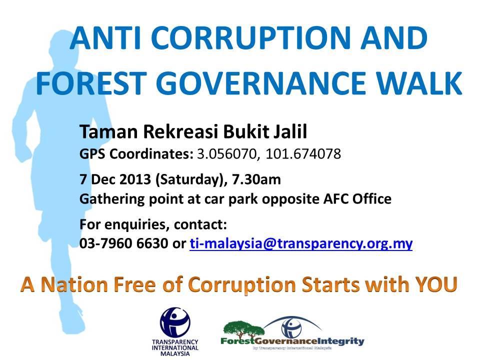 WALK AGAINST CORRUPTION LASTLY BUT HARDLY THE LEAST