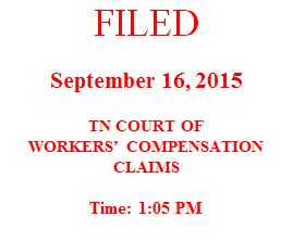 ) EXPEDITED HEARING ORDER GRANTING MEDICAL BENEFITS THIS CAUSE came to be heard before the undersigned Workers Compensation Judge on September 8, 2015, upon the Request for Expedited Hearing filed by