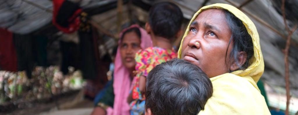 We work not only in Syria or South Sudan where conflicts have been on-going for an extended period of time, but also in Bangladesh where hundreds of thousands of Rohingya refugees have come to flee