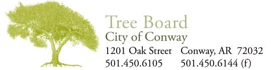 MEMO To: CC: Mayor Bart Castleberry City Council Members From: Janny Jackson, President of the Conway Tree Board Date: December 4, 2018 Re: Nominations for approval The Conway Tree Board submits the