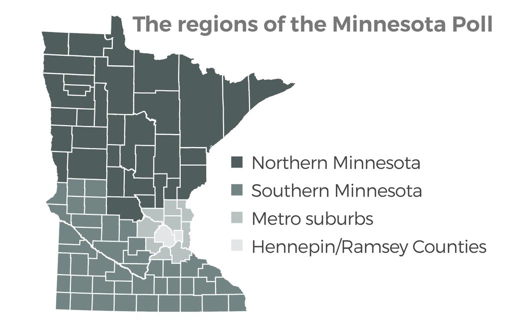 Regions Source: William Lager MPR News Hennepin/Ramsey: Likely voters in Hennepin and Ramsey Counties.