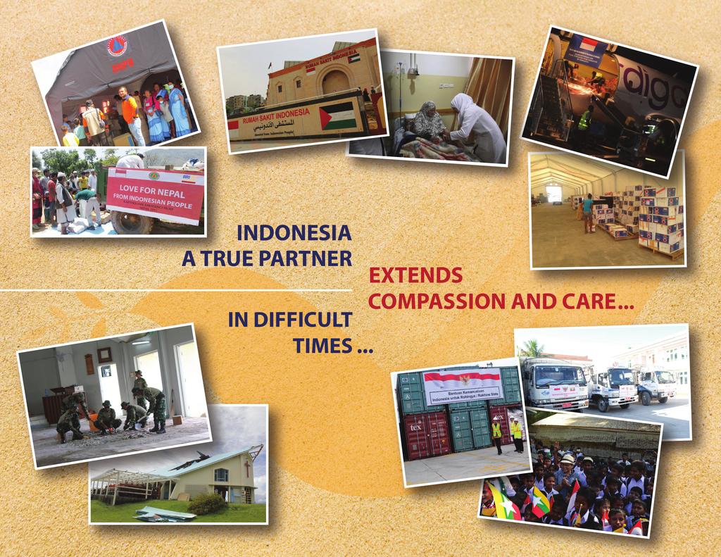 Treating patients at Indonesia Hospi tal, opened in Gaza - 2015 Providing critical aid to victims of Nepal earthquake - 2015, 2015 Providing humanitarian aid post cyclone Pam - Vanuatu
