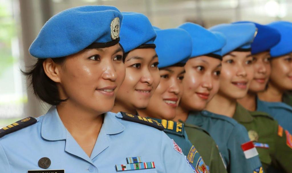 Indonesian Peacekeeping Center equips female peacekeepers with gender-responsive peacekeeping and community-building skills, enabling them to perform in DR of Congo (MONUC and