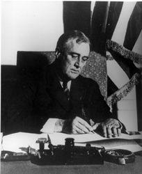FDR announced a four-day bank holiday to begin on Monday, March 6. During that time, FDR promised, Congress would work on coming up with a plan to save the failing banking industry.