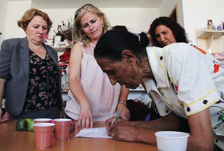 Roma minorities have been marginalized in Kosovo. Literacy is a step towards participation for 63-year old Asime Tahir.