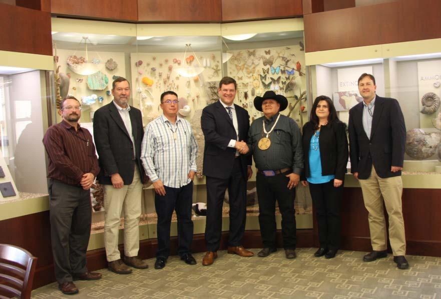 Pg. 13 Tule River Indian Tribe and Santa Rosa Indian Community Repatriation On November 29, 2017, representatives from the Tule River Indian Tribe visited the museum for the repatriation of the
