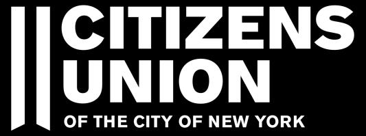 Candidate Questionnaire Local Candidates Committee New York City Council Elections 2017 Citizens Union appreciates your response to the following questionnaire related to policy issues facing New