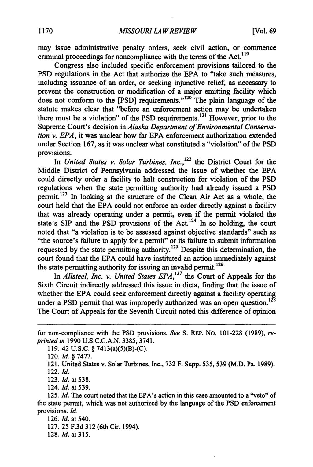 Missouri Law Review, Vol. 69, Iss. 4 [2004], Art. 16 1170 MISSOURI LA WREVIEW [Vol.
