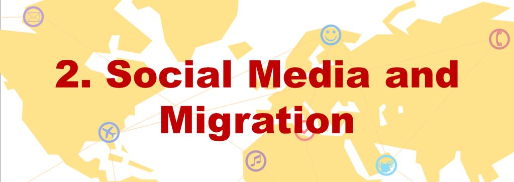 2. Social Media and Migration Social media are online technologies that strengthen communication and generate social ties among people. 2 They are based on the Web 2.