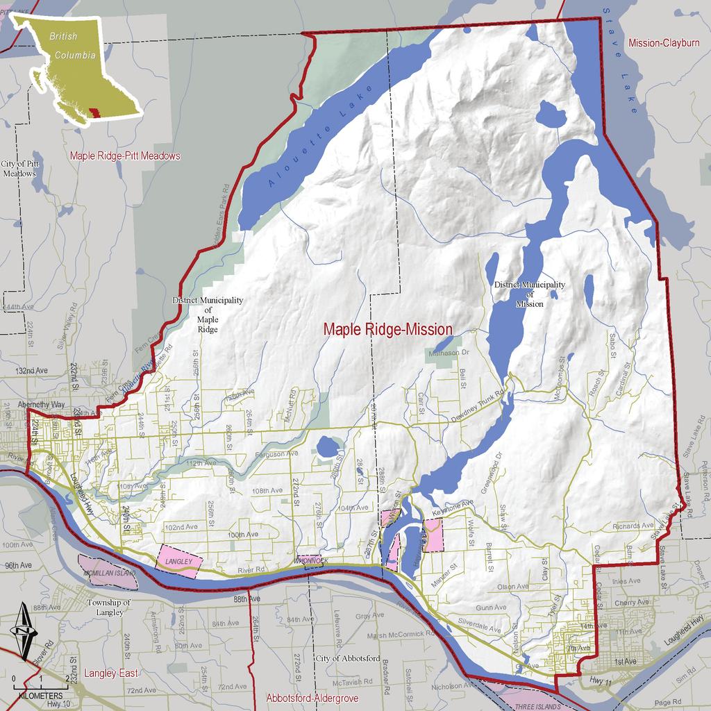 Part Proposed SINGLE MEMBER PLURALITY BOUNDARIES Region: Fraser Valley Proposed Maple