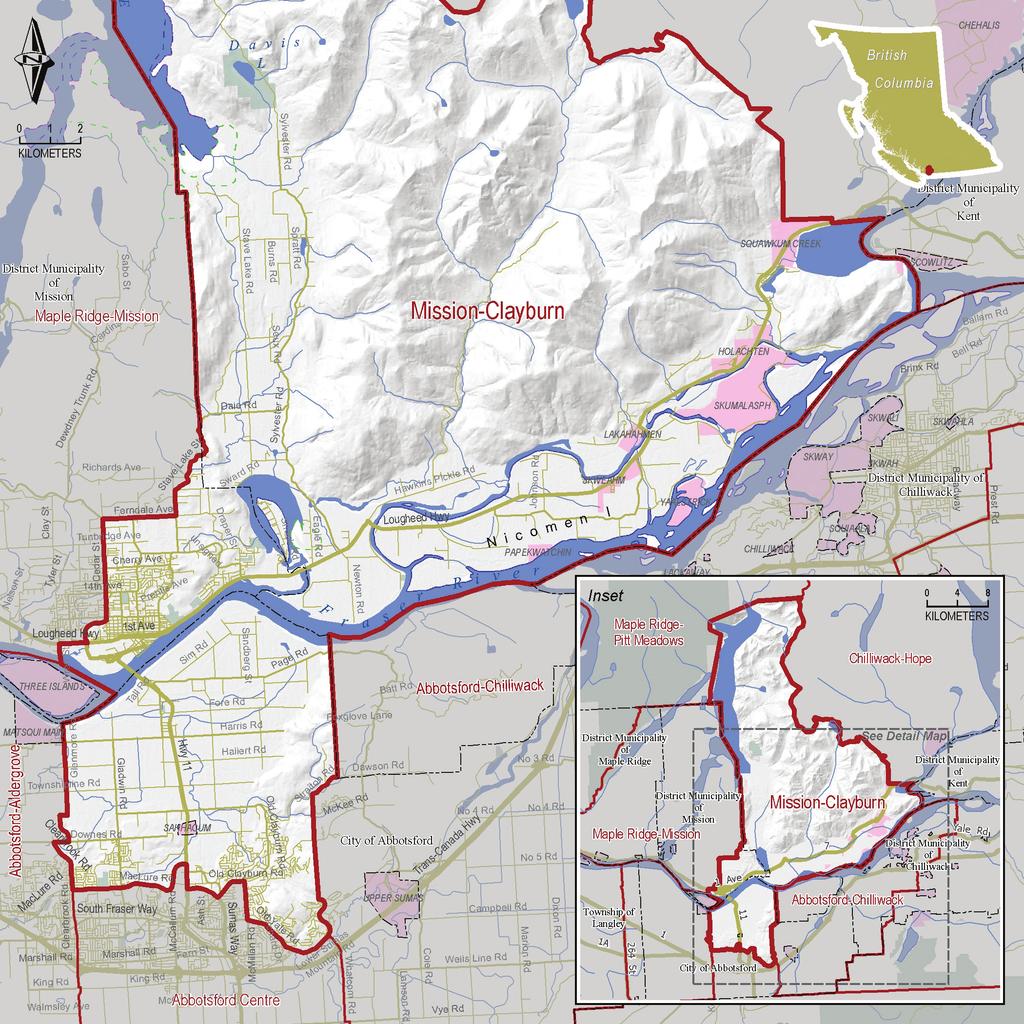 PART Proposed SINGLE MEMBER PLURALITY BOUNDARIES Region: Fraser Valley Proposed