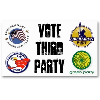 Third Parties Third Parties, however, can affect the outcome of elections; as well, they may influence
