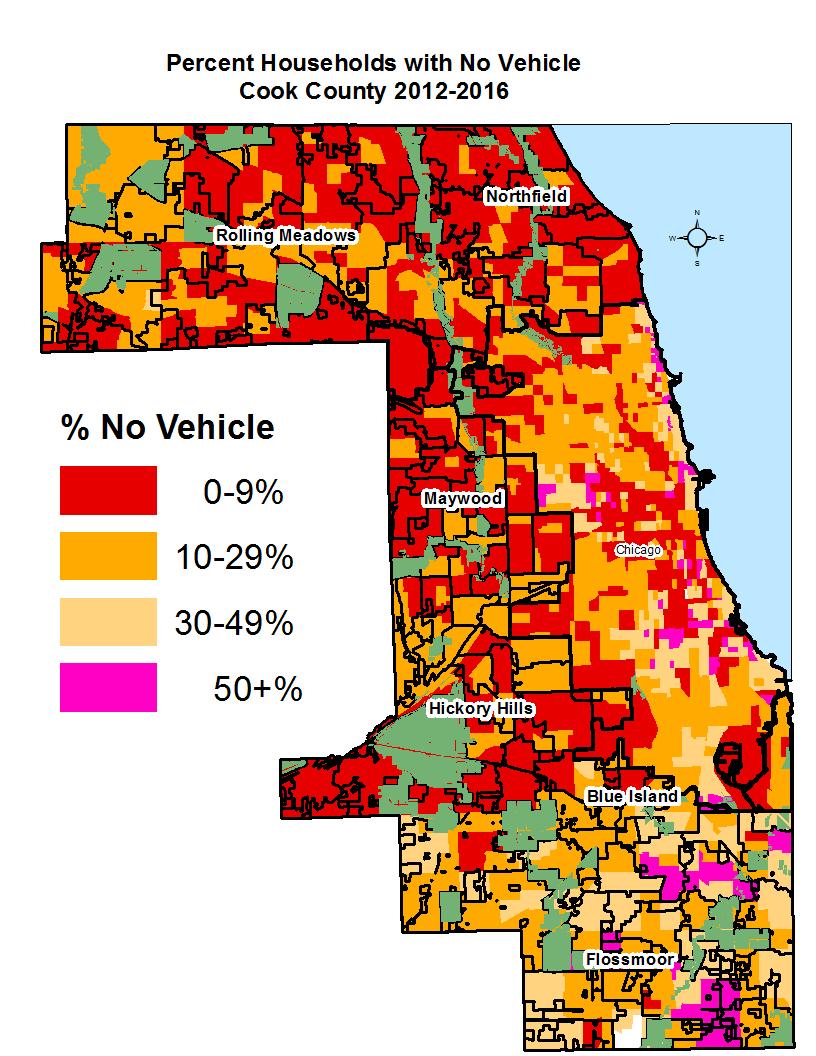 Suburban Cook county is without a robust public transportation system.