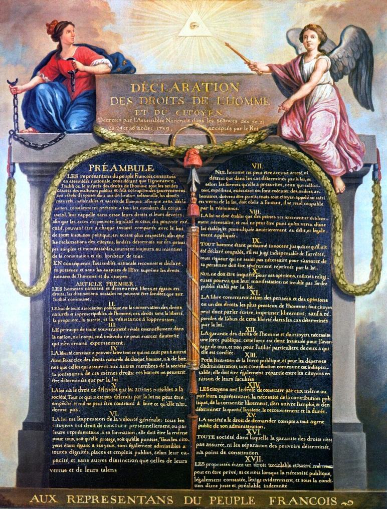 DECLARATION OF THE RIGHTS OF MAN AND CITIZEN (1789) Article 1.