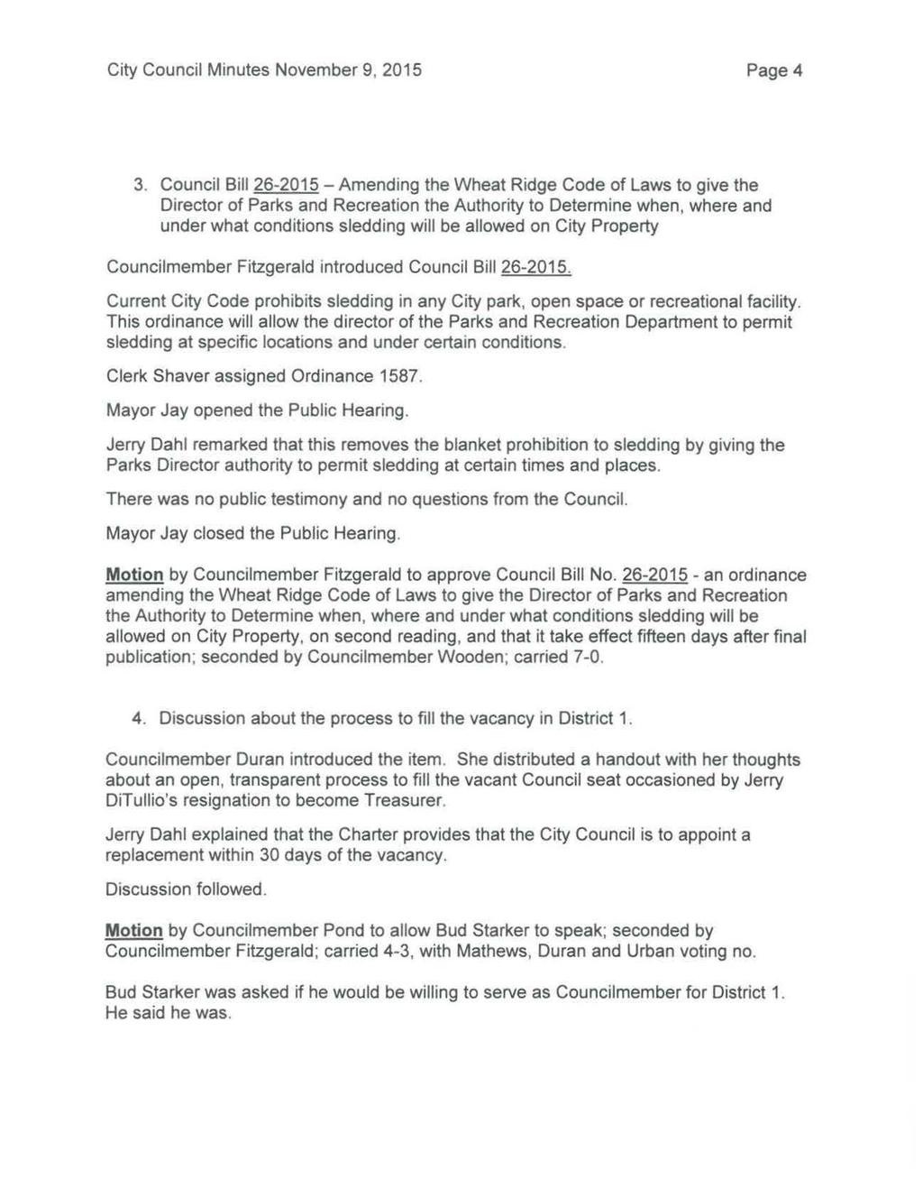 City Council Minutes November 9, 2015 Page4 3.
