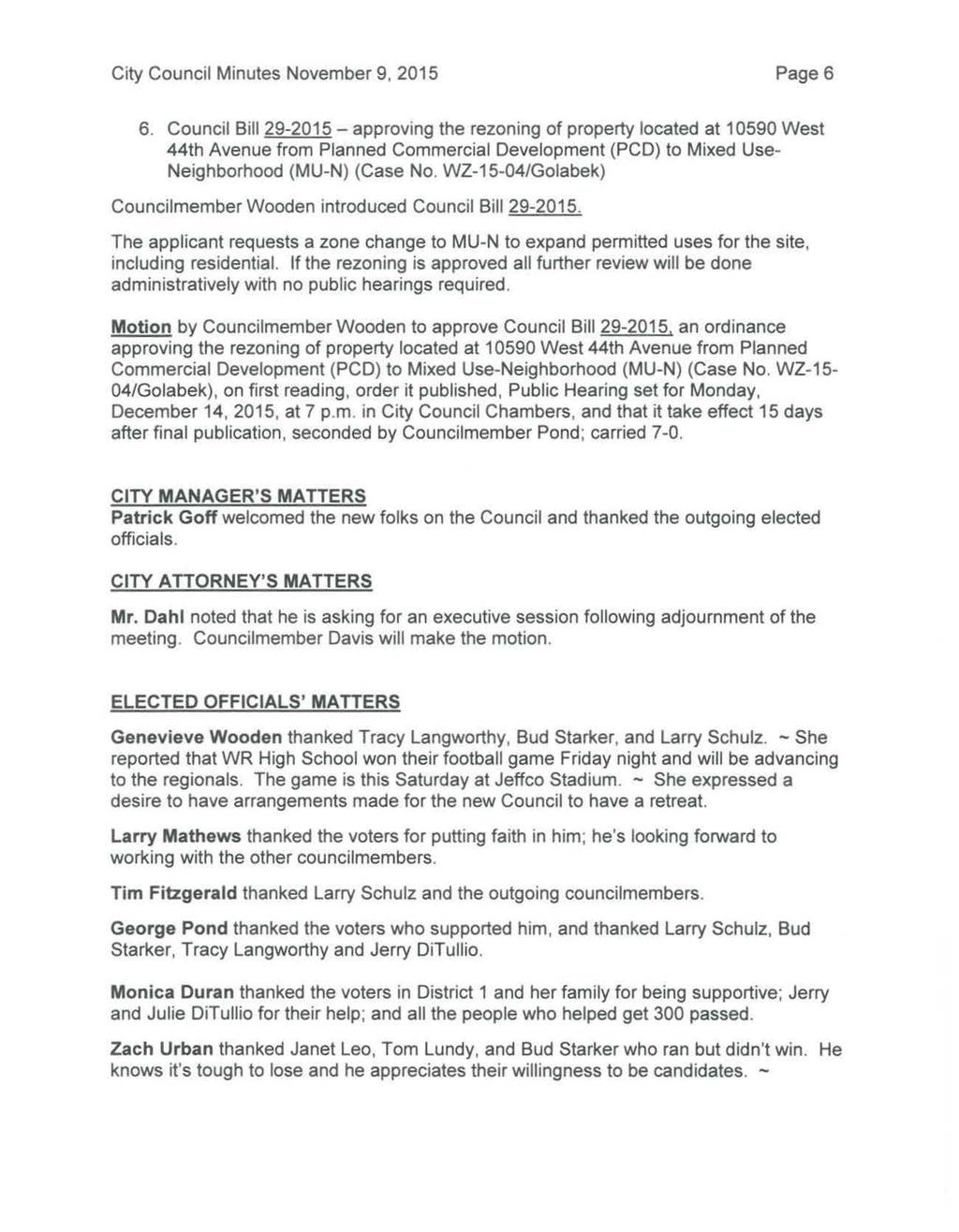 City Council Minutes November 9, 2015 Page6 6.