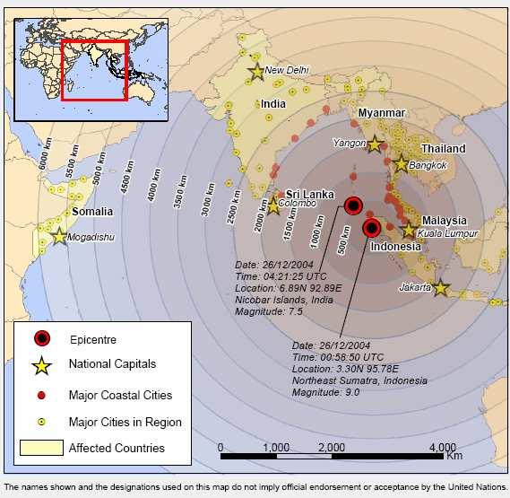Hazard Impacts of Tsunami of 26 Dec.. 2004 regionally and for Thailand HUMAN TOLL for Thailand: Number of fatalities: 8,212. (2,448 non-thais of 37 count.) No. of people missing: 2,817. No. of displaced: 6,000.