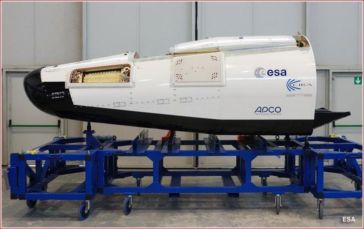EU Tests Lifting Body Spacecraft On February 11, the European Space Agency, ESA, successfully launched on a suborbital trajectory and recovered an experimental wingless glider, IXV.