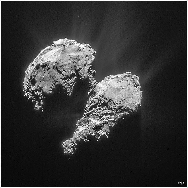 Philae Lander Wakes UP On June 13, 22:28 CEST, ESA's European Space Operations Centre in Darmstadt, Germany, received signals from the Philae lander after months of silence on the surface of comet of